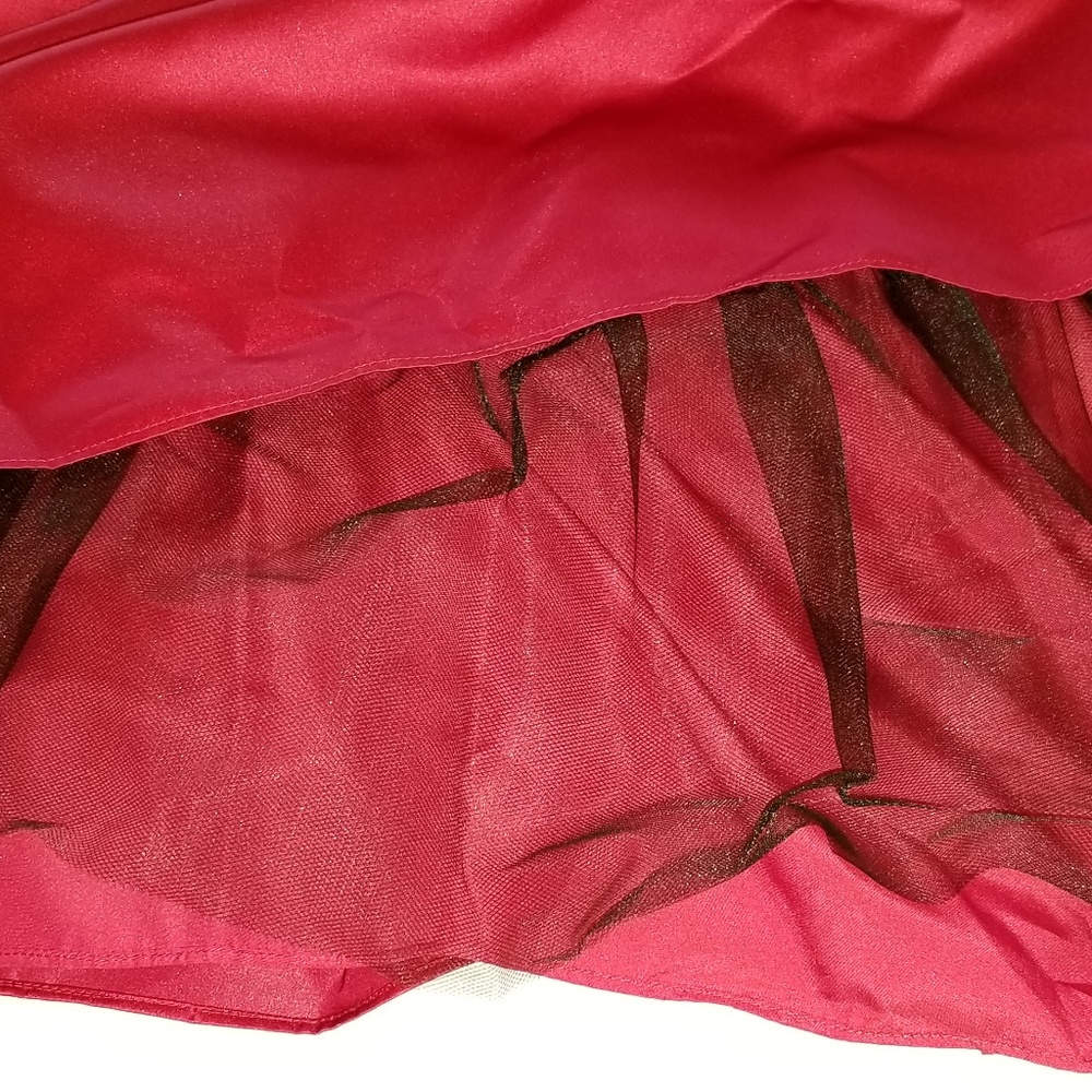 David's Bridal size 6 red formal/bridesmaid dress - Picture 5 of 7
